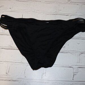 🖤 Wave Zone Triple‑Strap Bikini Bottoms · Size Large